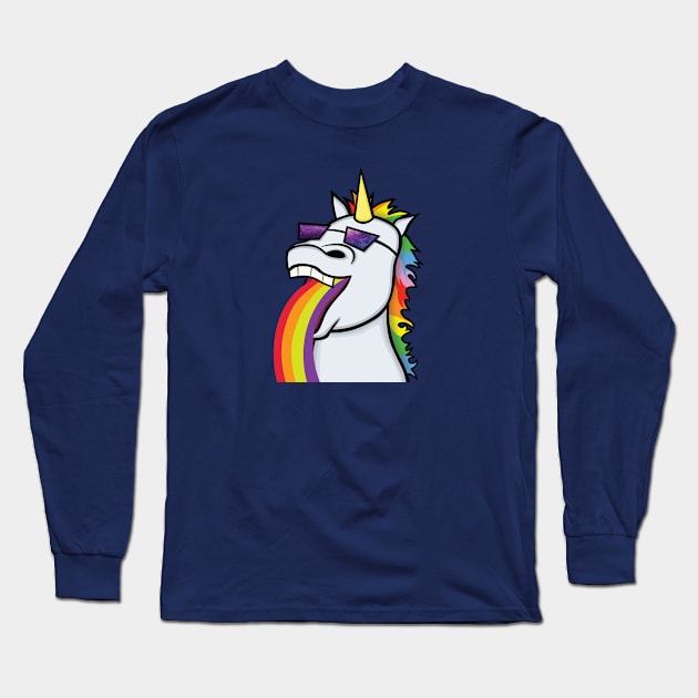 flippingunicorn Long Sleeve T-Shirt by flipflytumble